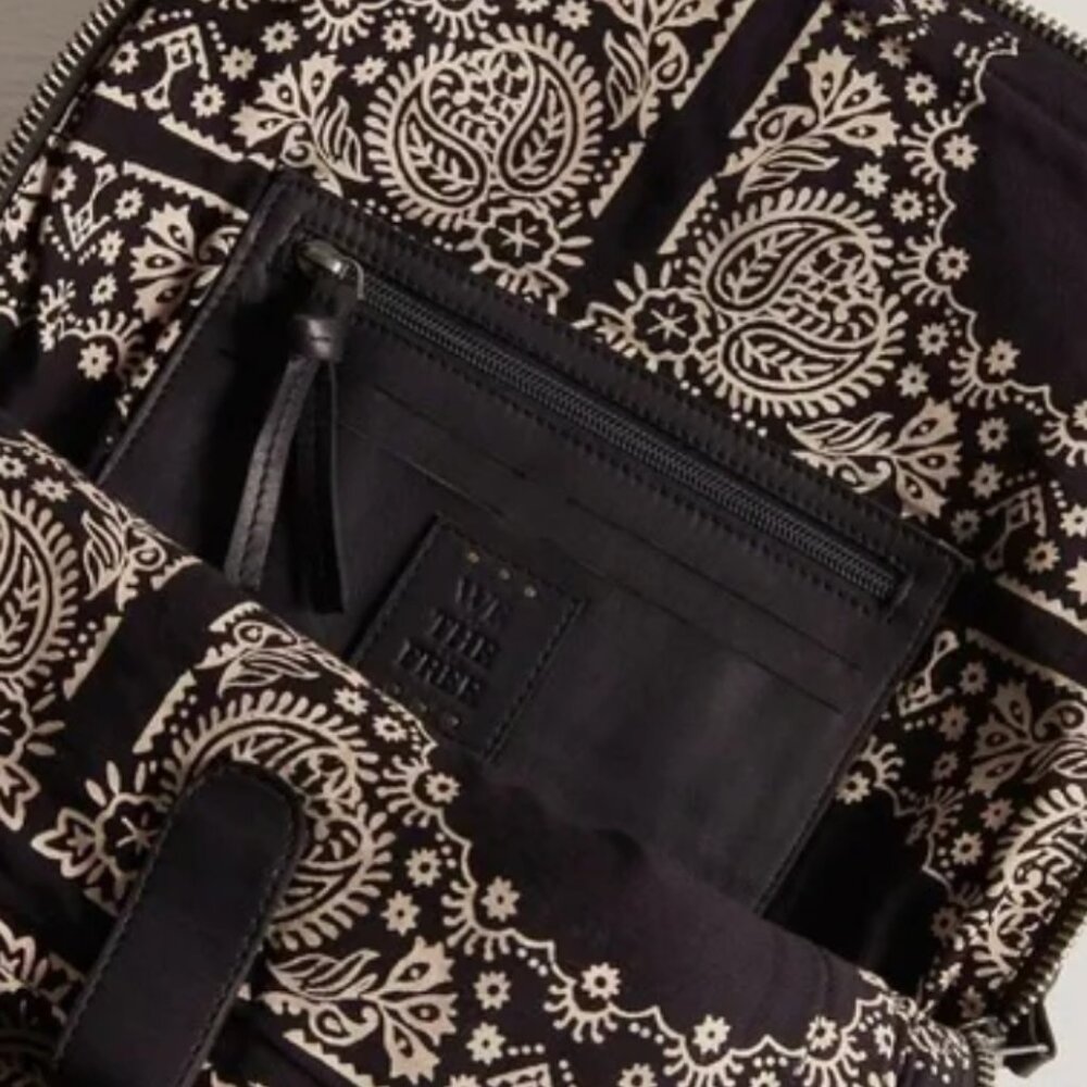 Free People **LEATHER** NWT Goldie Backpack (Black) Retail $398 - Picture 3 of 7